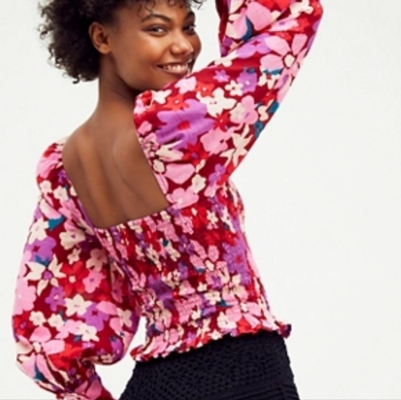 Free People Ariana Printed Top S - Picture 2 of 9
